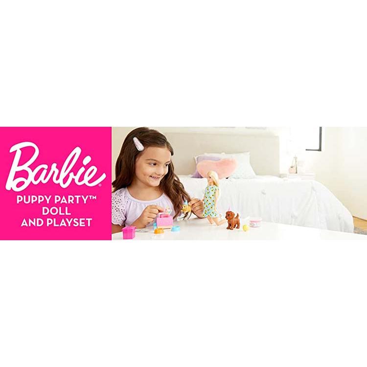 Mattel社バービー人形 MATTEL（マテル） バービー 「ワンちゃんとパーティ」ドール&プレイ