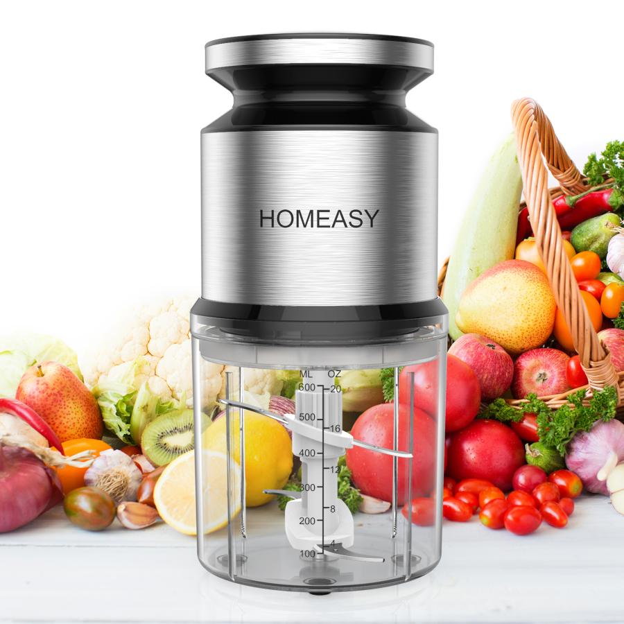 HOMEASY フードプロセッサー 1台4役(刻む/混ぜる/潰す/砕く HOMEASY フードプロセッサー 1台4役(刻む/混ぜる/潰す/砕く