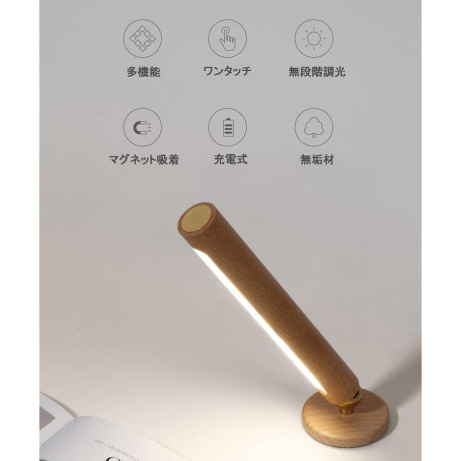 壁ライト led マグネット固定読書灯 usb充電式 デスクライト 目に