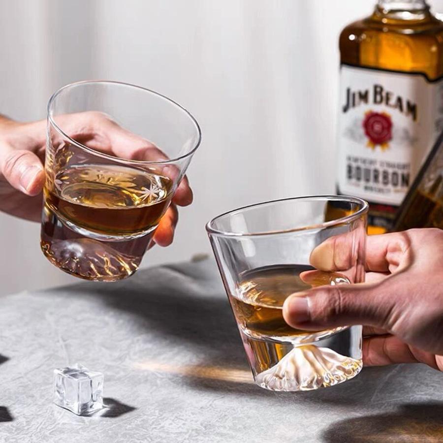 富士山グラス ウイスキー グラス 250ml 2個セット ロックグラス