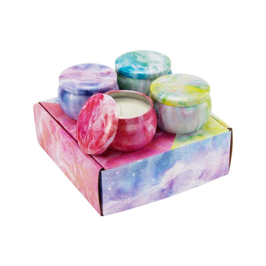 アロマキャンドル 4缶セット 女性用キャンドル 雰囲気 ワックス