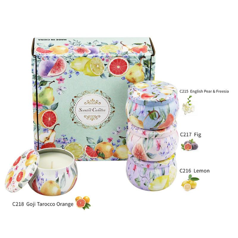 アロマキャンドル 4缶セット 女性用キャンドル 雰囲気 ワックス