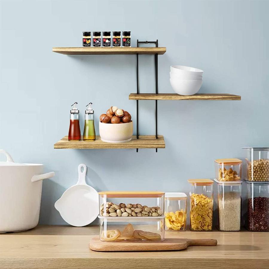 ウォールシェルフ ウォールラック 壁掛けラック 壁掛け棚 本棚 シェルフ ディスプレイ 雑貨収納 おしゃれ 女性 調味料ラック 組み立て簡単 流行 ネジ付き キッチン