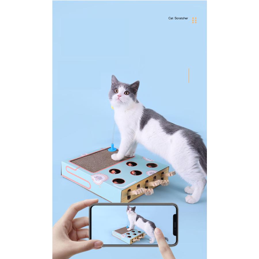 猫じゃらし 猫 おもちゃ マウス ネズミ ねこのおもちゃ 木製 ネコ モグラ叩き 知育玩具