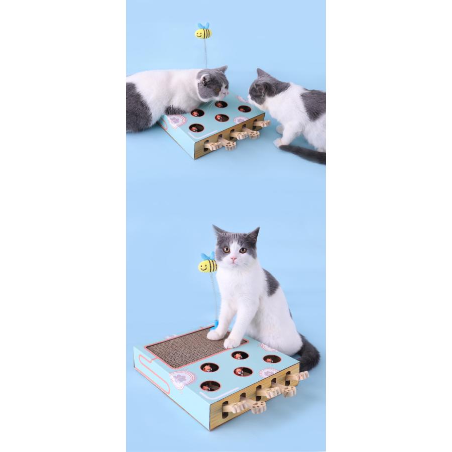 猫じゃらし 猫 おもちゃ マウス ネズミ ねこのおもちゃ 木製 ネコ モグラ叩き 知育玩具