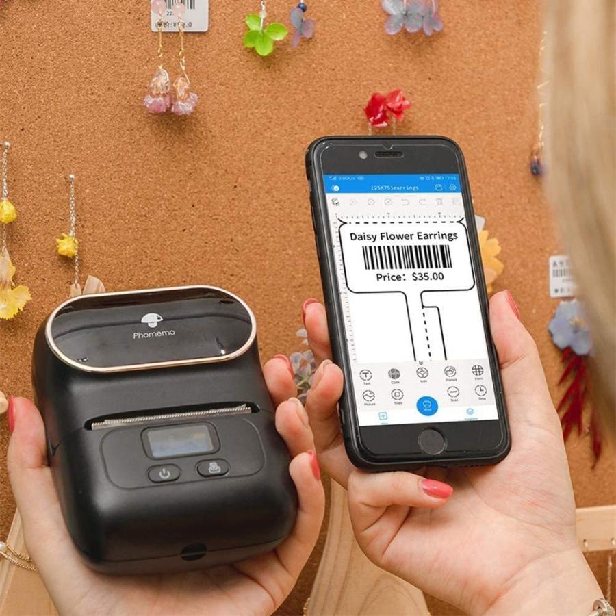 ラベルプリンター M110 スマホ対応 Phomemo 感熱ラベルプリンター