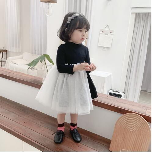 長袖ワンピース 女の子 フォーマルドレス ピアノ発表会 結婚式 キッズ ワンピース 子供服 フォーマル こどもドレス ロングワンピ 膝丈 秋冬 80 130 Hca113 ハッピーファスィ 通販 Yahoo ショッピング