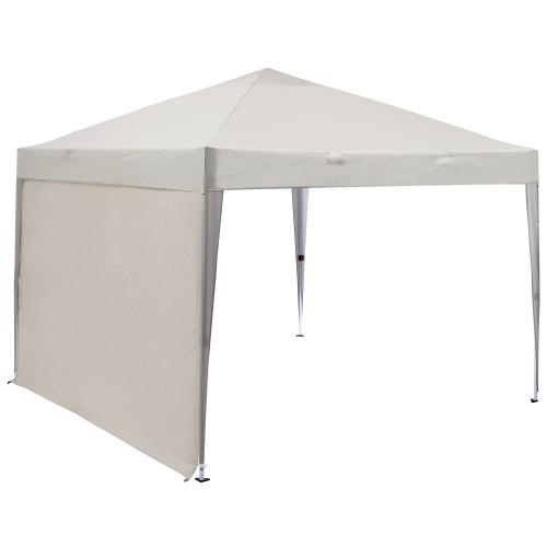 タープテント 3m ワンタッチタープテント サイドシート1枚付 簡単 大型 軽量 Hill Stone タープ タープテント 3m サイドシート1枚付き 横幕