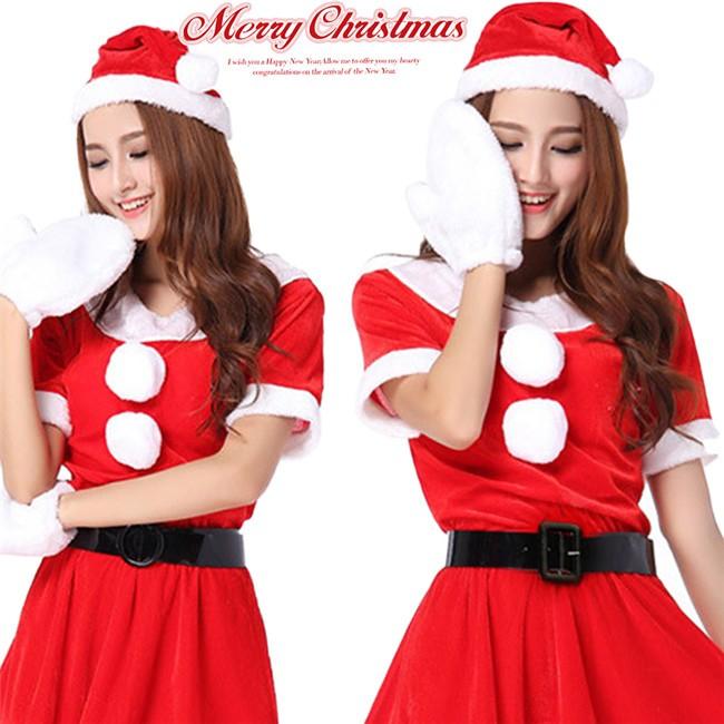即納 サンタ コスプレ レディース クリスマス サンタクロース コスプレ コスチューム サンタ 衣装 サンタコスチューム ワンピース 帽子 手袋 ベルト 4点セット Z ハッピーファスィ 通販 Yahoo ショッピング