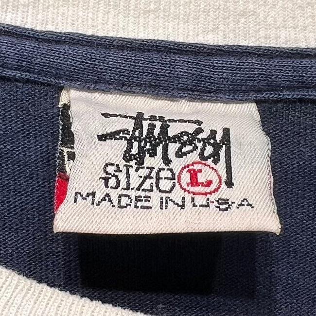 STUSSY　Tシャツ　90’s vintage　OLD STUSSY　S2C　白タグ　シングルステッチ　USA製　古着｜kinji｜06