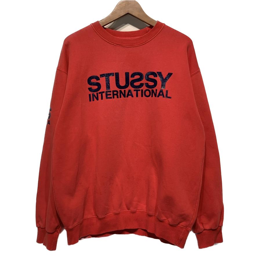 Stussy スウェット STUSSY INTER NATIONAL ロゴプリント 厚手 クルー