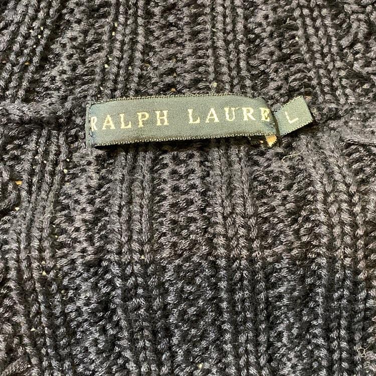 RALPH LAUREN ニットジャケット ケーブル編み コットンニット ラルフ