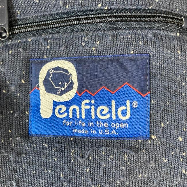 PenField　フリース　ジャケット　アウター　ハイネック　フルジップ　ボア　無地　ラグラン　ワンポイント　ブランドロゴ　USA製　アウトドア　古着｜kinji｜03