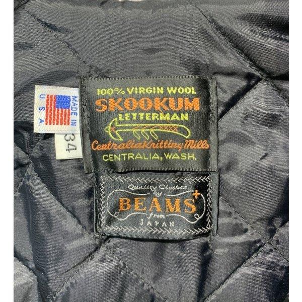 BEAMS SKOOKUM コラボ スタジャン ジャケット ウール 無地 USA製
