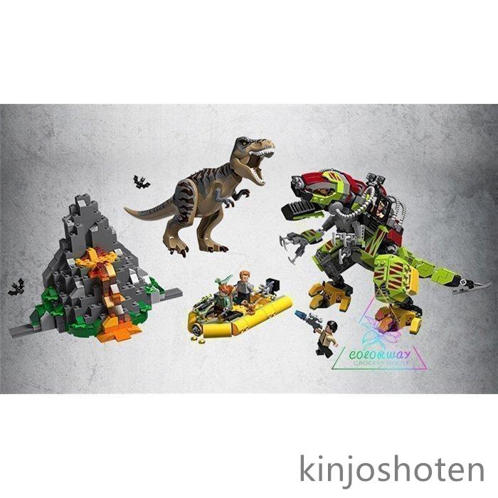 レゴブロック LEGO ジュラシック?ワールド T-レックス vs. メカきょう 