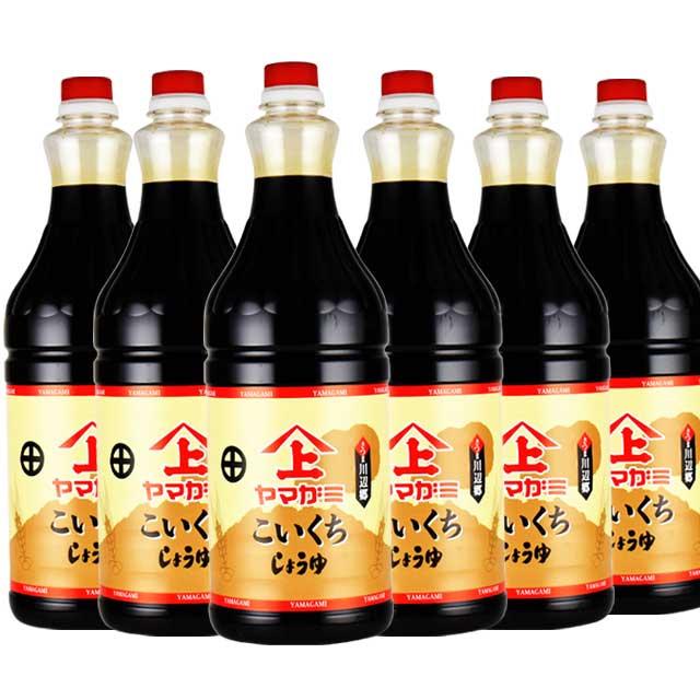 ヤマガミ醤油 薄口醤油 1000ml 6本セット 上原産業