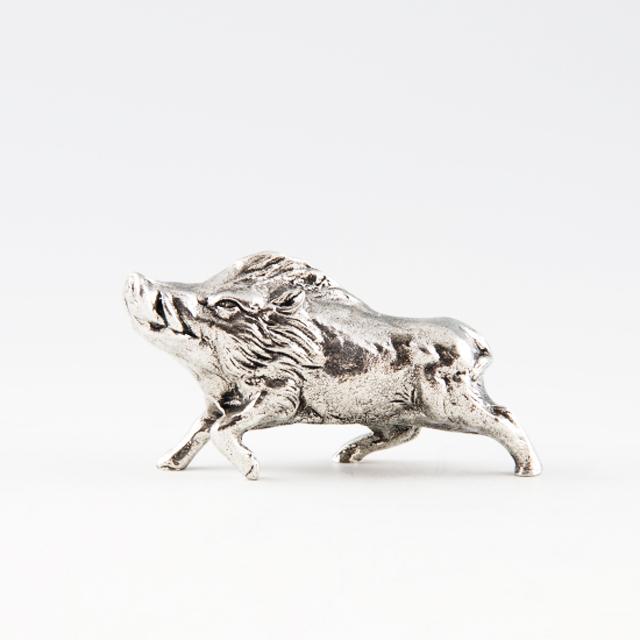 薩摩錫器 錫 置物 干支 亥 (イノシシ) 186C-12 薩摩錫器工芸館 代引