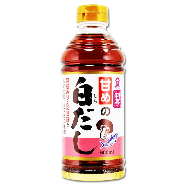 フジジン　甘めの白だし　500ml　　富士甚醤油　白だし　大分県　｜kinko-alliq-syokuhin