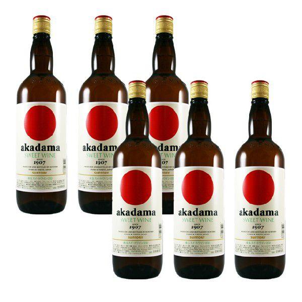 【送料無料】赤玉スイートワイン 白 キングサイズ 1.8L×6本 akadama SWEET WINE 011752cオーリックヤフー店