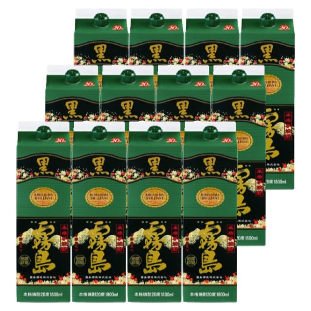 黒霧島 20度 パック 1800ml×12本セット 芋焼酎 霧島酒造※北海道・東北