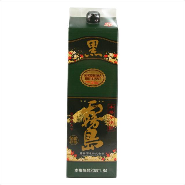黒霧島 20度 パック 1800ml×12本セット 芋焼酎 霧島酒造※北海道・東北