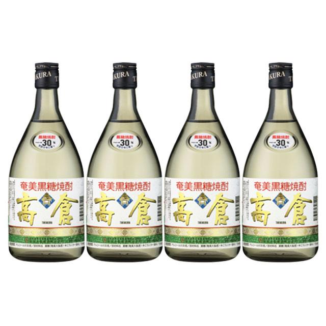 黒糖酒❪黒糖焼酎❫ 高倉 樫樽貯蔵 720ml 40% 奄美特産 高倉 30度 720ml×4本 黒糖焼酎 奄美大島酒造※北海道・東北エリアは別途