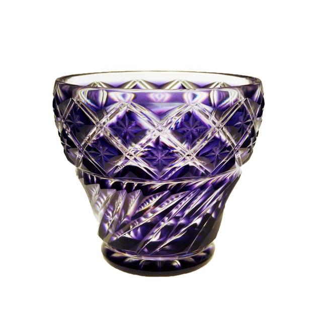 薩摩切子 フリーカップ 金紫 : オーリックヤフー店 - 通販 - Yahoo