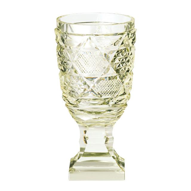 薩摩切子 脚付杯(中) 古式 : オーリックヤフー店 - 通販 - Yahoo