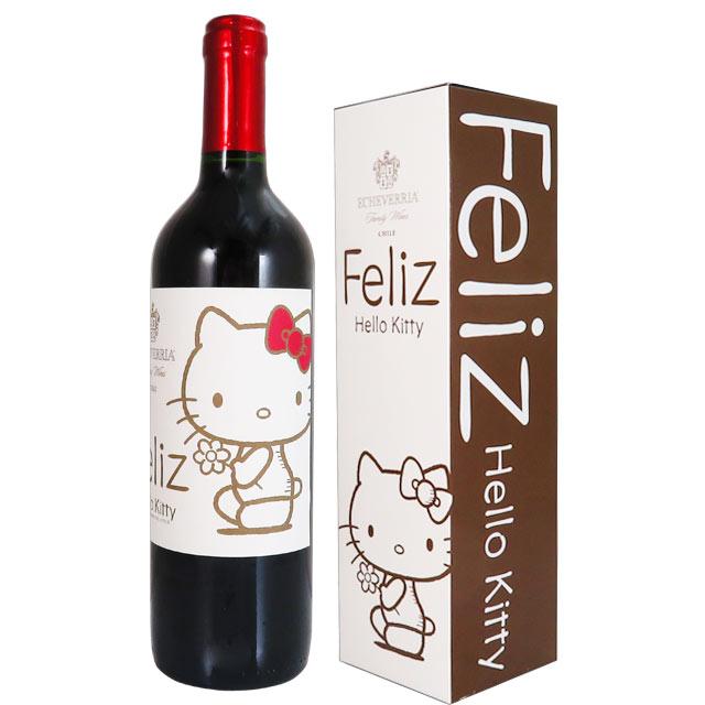 サンリオ ハローキティワイン フェリス 750ml赤 チリワイン