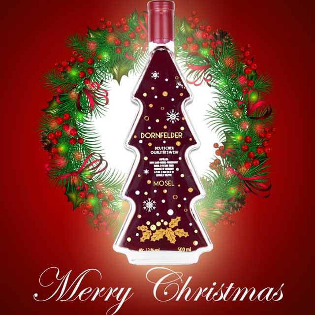 クリスマスワイン クリスマスツリーボトル 赤白ロゼ3本セット ドイツ
