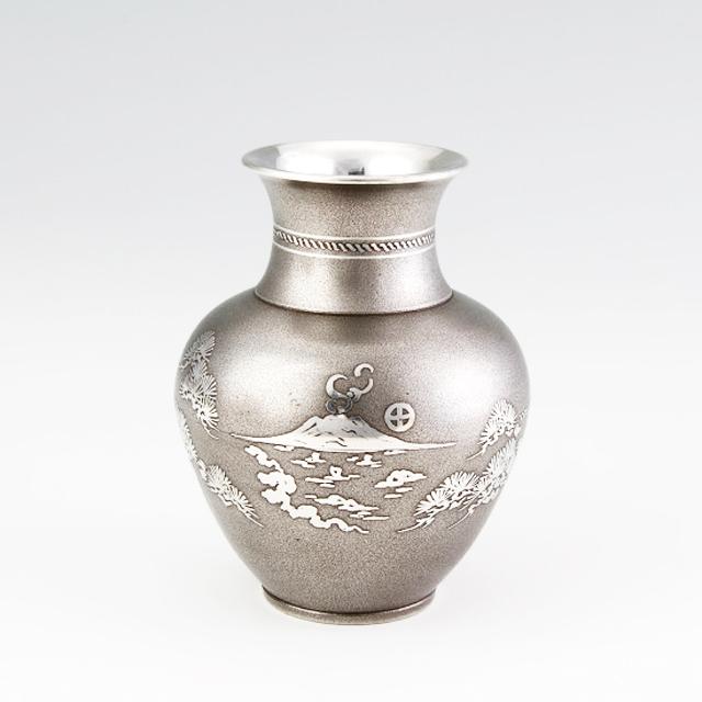 人気ブランド 薩摩錫器 錫 花器 花瓶 H13 5 F10 5 140 岩切美巧堂 代引不可 希少 Pandas Com Br