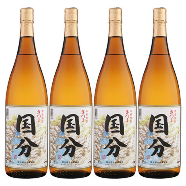 さつま国分 25度 1800ml×4本 芋焼酎※北海道・東北エリアは別途運賃が1000円発生します。｜kinko