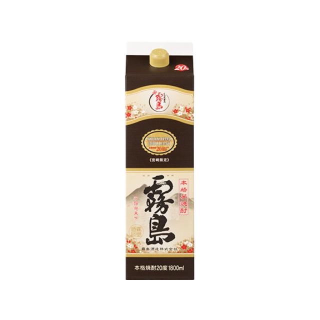 宮崎限定 霧島　20度　焼酎 1800mlパック 6本入 宮崎限定 霧島 パック 20度 1800ml×6本 芋焼酎 霧島酒造※北海道・東北
