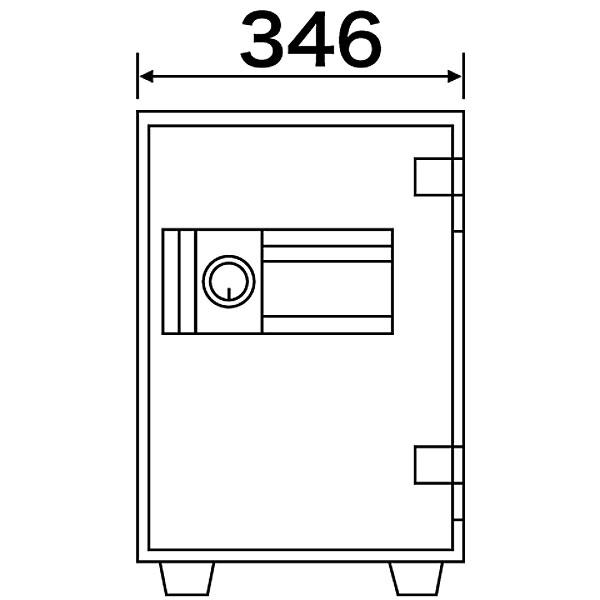 ダイヤセーフ Diamond Safe 耐火金庫 テンキー 緊急解錠付 MEK50-7