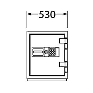 EIKO エーコー 耐火・耐破壊金庫 テンキー CSG-65Eの画像