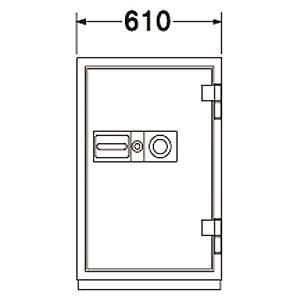 EIKO エーコー 耐火・耐破壊金庫 ダイヤル CSG-91の画像