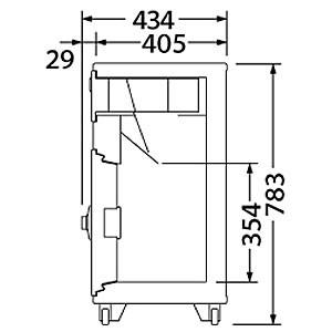 EIKO エーコー　耐火金庫 PS-20 EIKO エーコー 投入専用耐火金庫＜テンキー＞ PS-20E - 金庫通販の金庫屋