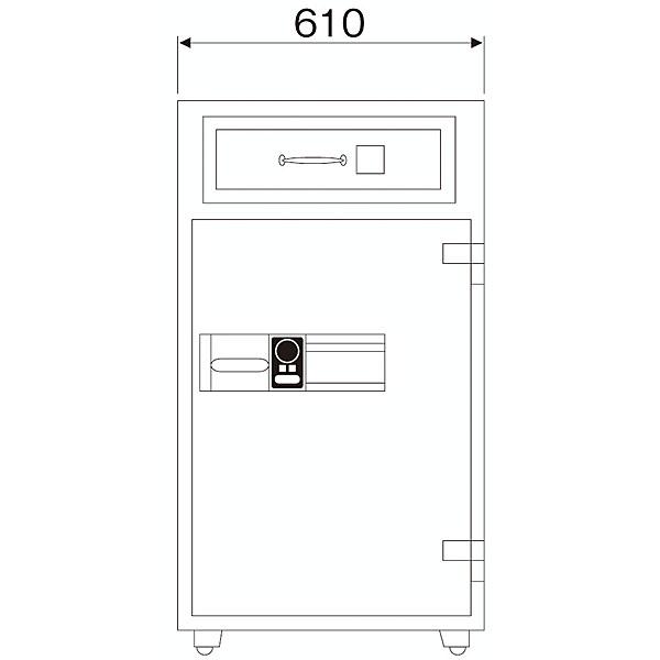 ダイヤセーフ Diamond Safe 耐火・耐工具 夜間投入庫 カード式 RC109の画像