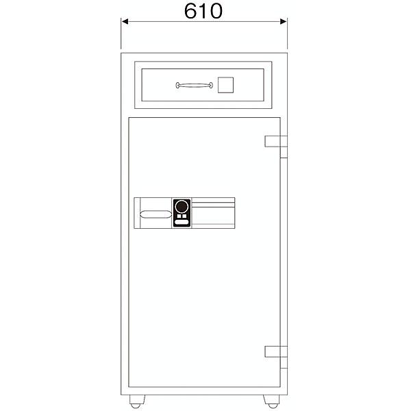 ダイヤセーフ Diamond Safe 耐火・耐工具 夜間投入庫 カード式 RC129の画像