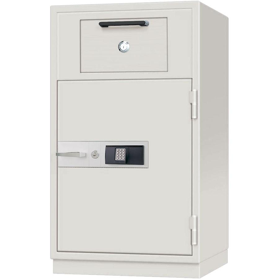 日本アイ・エス・ケイ 投入式金庫 1時間耐火・耐破壊 履歴テンキー＋電子ロック錠 KPX52-ER