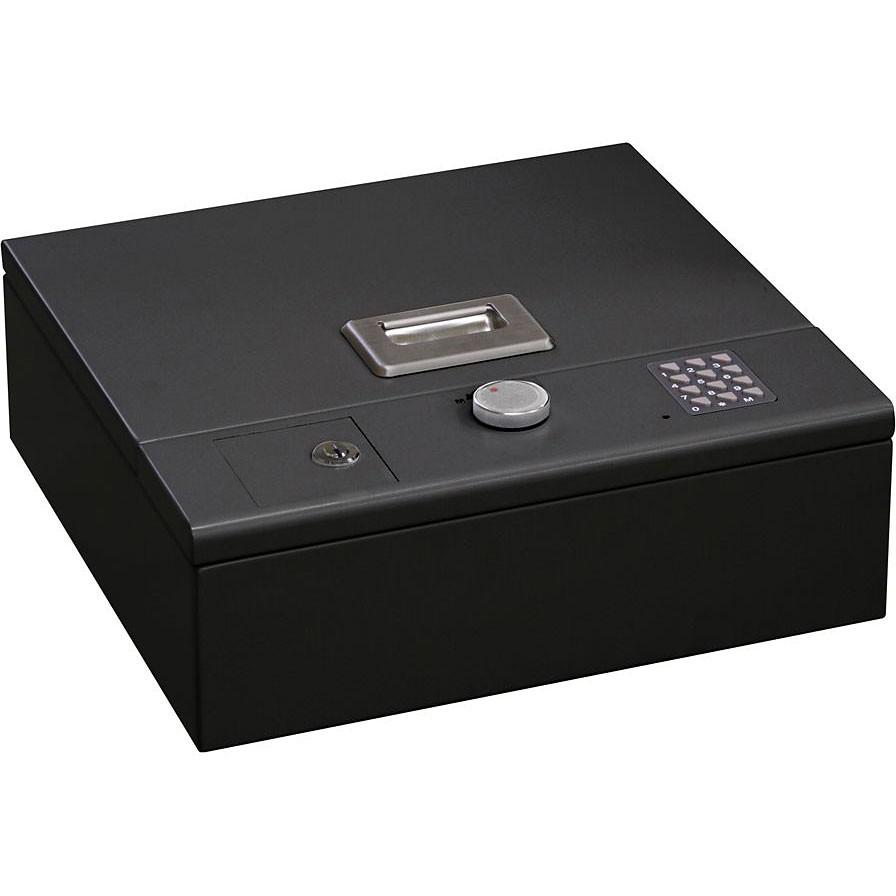日本アイ・エス・ケイ ホテル金庫 貴重品保管庫 テンキー 非常解錠付 上開式 マットブラック CSB-35EU-BK
