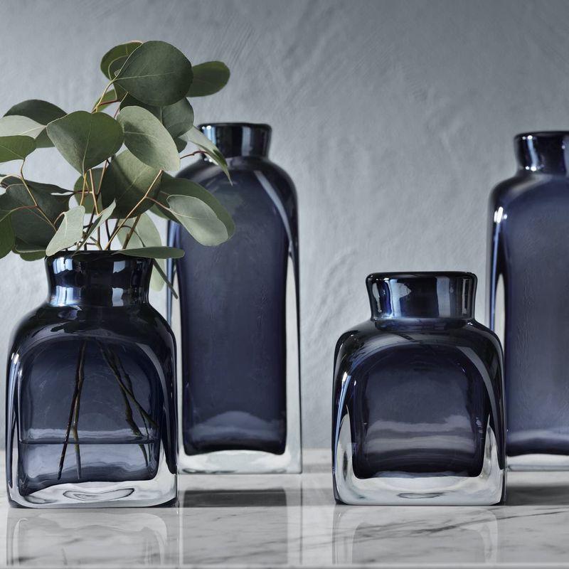 LSA(エルエスエー) フラワーベース(花器) ブルー 高さ17cm TAFFETA(タフタ) G1414-17-610 エルエスエー フラワーベース 花器 ブルー 高さ17cm TAFFETA タフタ G1414