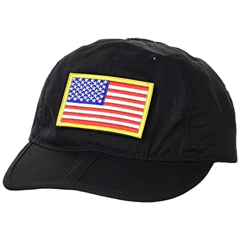 在庫あり 即納 星条旗ワッペン付 吸汗速乾 二つ折り リップストップ ブラック キャップ エフスタイル Size Hcncb Free 最安値通販 Jeromejack Fr