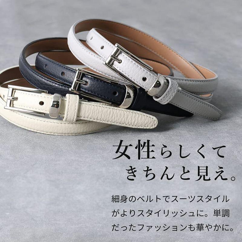 スマートビズ レディース ベルト 本革 おしゃれ 細い 細目 ビジネス 白 黒 15mm 日本製 調節可能 オフィスカジュアル グレージ Ekiyho2xbu ファッション Windowrevival Co Nz