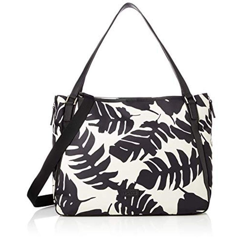 イザック ボタニカル柄2wayすっきりトート Lサイズ Y01-01-13 ホワイト