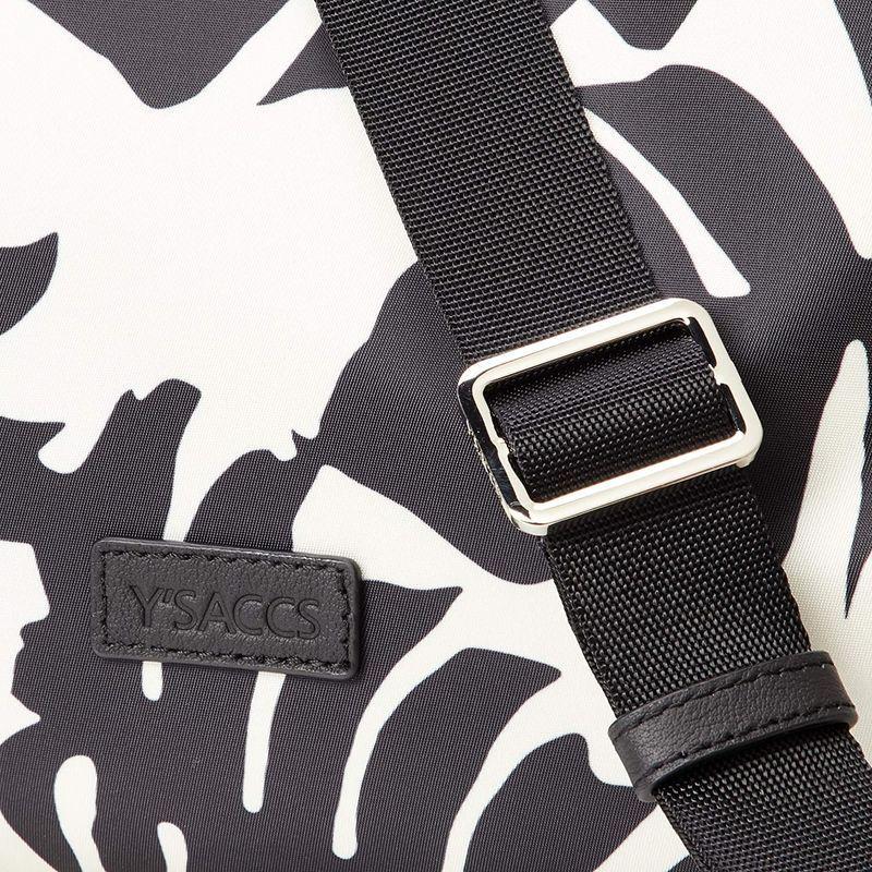 イザック ボタニカル柄2wayすっきりトート Lサイズ Y01-01-13 ホワイト ボタニカル柄2wayすっきりトート Lサイズ Y01 ホワイト