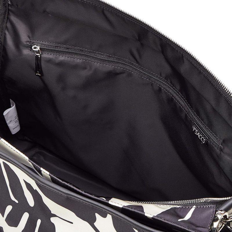 イザック ボタニカル柄2wayすっきりトート Lサイズ Y01-01-13 ホワイト ボタニカル柄2wayすっきりトート Lサイズ Y01 ホワイト