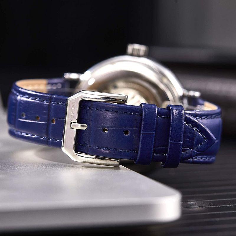 高額売筋 メンズ自動巻き腕時計 クラシック 年 Time100 機械式 ビジ ヨーロッパ式 防水 本革バンド 昼夜表示 両地時 オートマチック 腕時計 Panero Shop