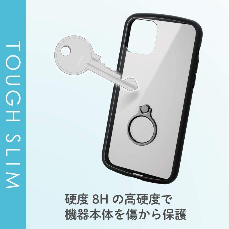 エレコム Iphone 11 Pro ケース 耐衝撃 フレーム スマホリング付 Tough Slim Lite 背面クリアタイプ ブラッ 見事な創造力