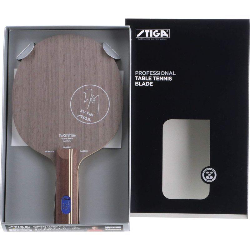 25【新品未使用】 STIGA(スティガ) 卓球 ラケット 許?モデル ダイナスティ カーボン Xu Xinエディション シェークハンド 攻撃用 特殊素材入り 【R2354075887】(12428円)